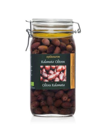 Økologiske Kalamata Oliven med Sten, 1,5 kg - Suveræn Smag