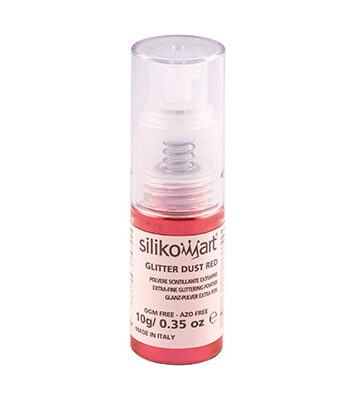 Glitterstøv spray 10 g - Rød til en god pris!