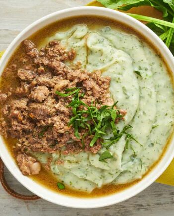 Gullasch med kartoffelmos