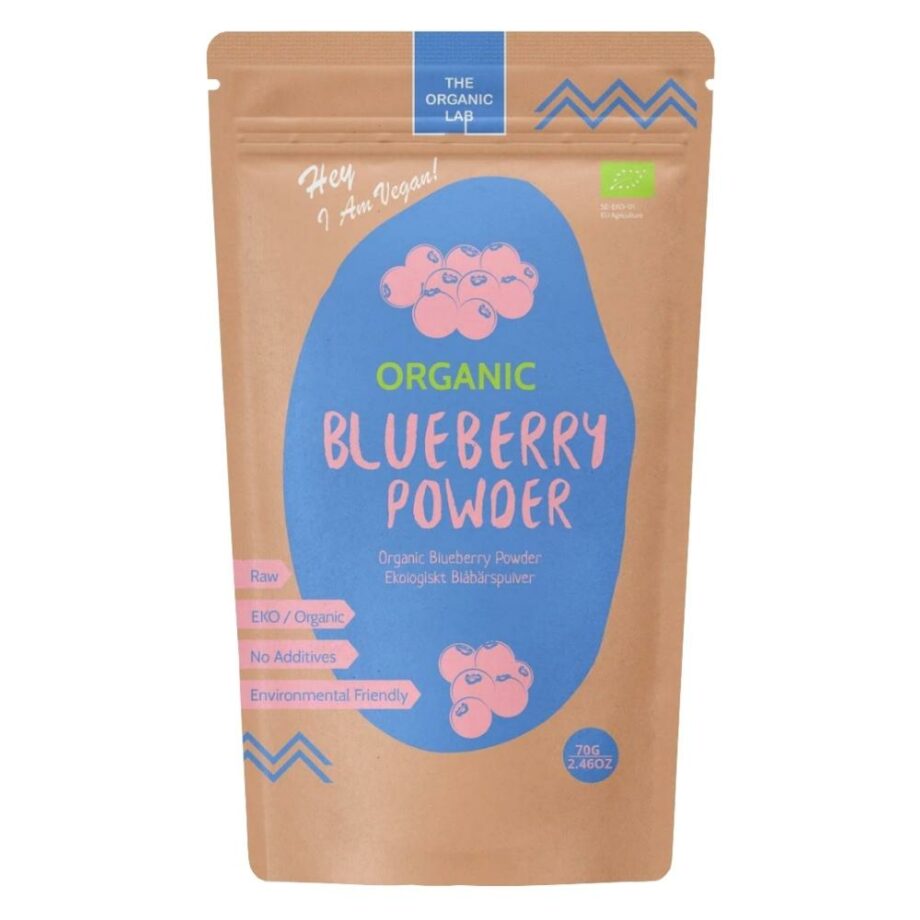 Økologisk Blåbær pulver, 70g