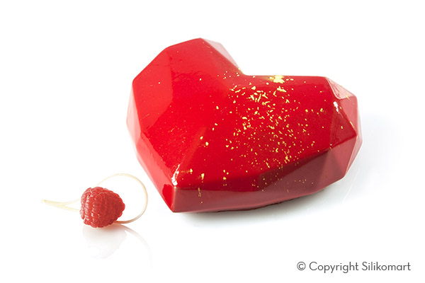 Silikomart - Amore Origami Hjerte 600ml Tilbud!