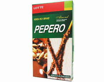 Pepero Almond - Lækre Kiks med Chokolade og Mandler