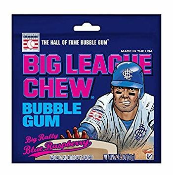 Big League Chew - Blå Hindbær Tyggegummi - SlikWorld