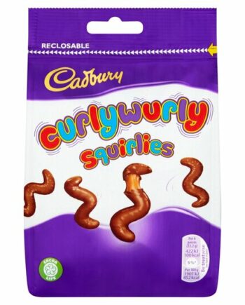 Cadbury Curly Wurly Squirlies - Chokolade Snack 34,95 DKK