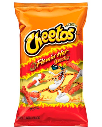 Cheetos Crunchy Flamin' Hot - Stor Pose Chips & Snacks