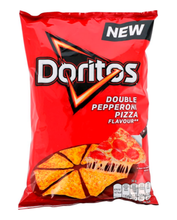 Doritos Dobbelt Pepperoni Pizza - Chips & Snacks 170g
