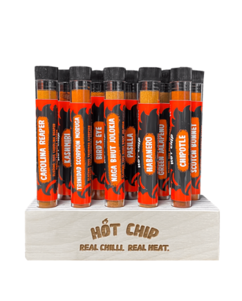 Chili Gavesæt - 10 Varianter Chili Pulver fra SlikWorld