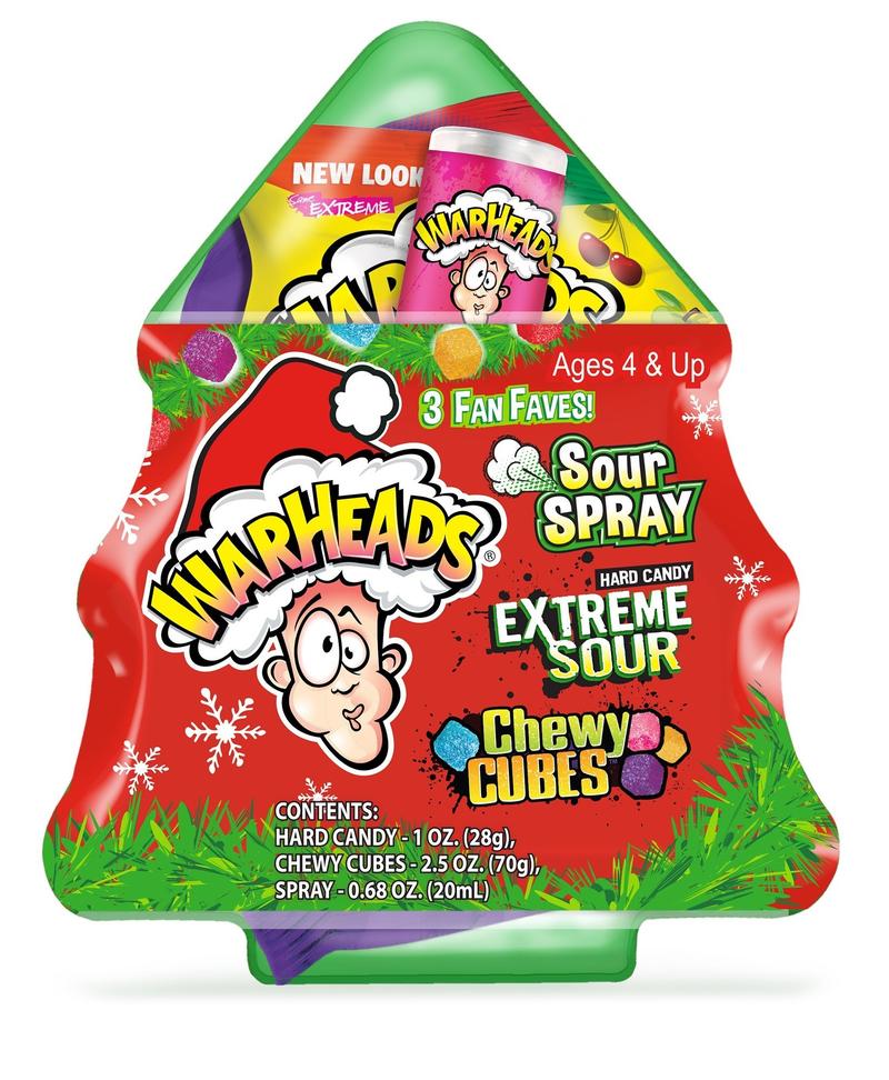 Warheads Juletræ Scrambler - Slik Med 3 Favoritter