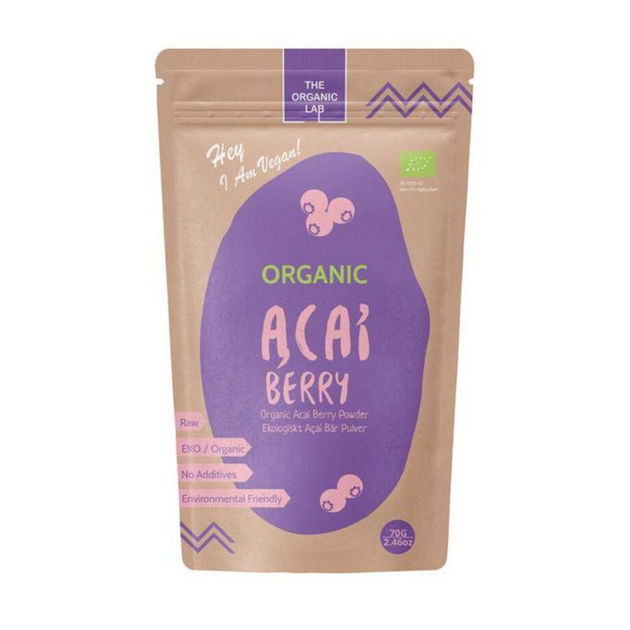 Økologisk Acai Pulver - Superfood til Smoothies, 70g