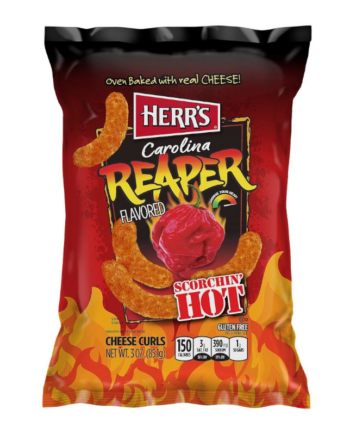 Herr's Carolina Reaper Chips - Scorchin' Hot Snack