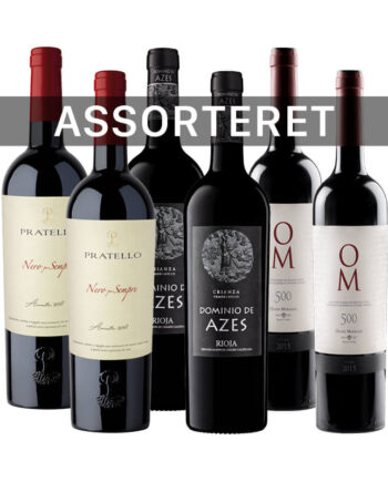 Kun Det Bedste - 6 assorterede rødvin