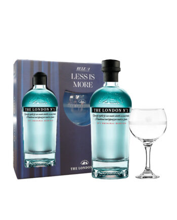 London No1 Gin - Gaveæske med glas