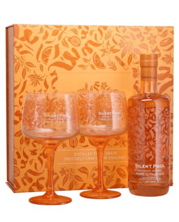 Silent Pool - Rare Citrus Gin i gaveæske med glas