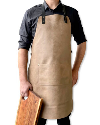 Stuff Design - Bøffel Læder Forklæde, beige