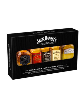 Jack Daniels - Gaveæske, 5 x 5 cl