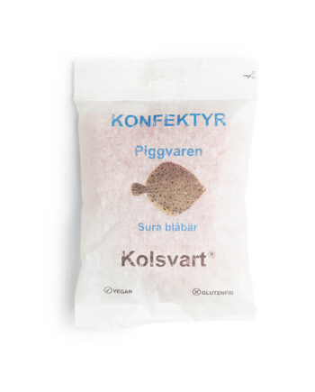 Kolsvart - Pighvar Vingummi - Sur Blåbær