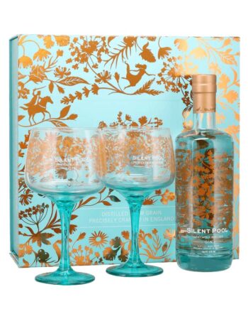 Silent Pool - Gin i gaveæske med glas