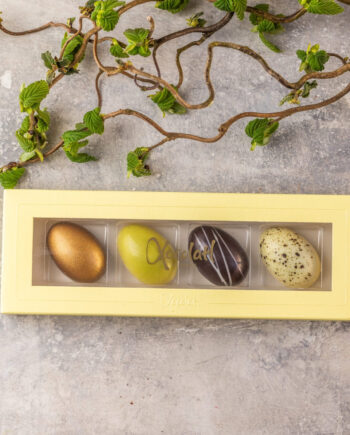 Gaveæske med 4 påskeæg - Xocolatl