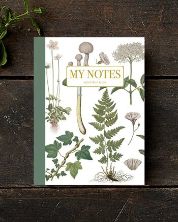 Noteshæfte | Grøn blomst
