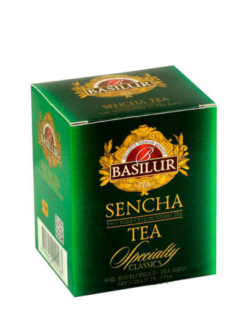 Te - 10 tebreve med grøn Sencha te, Basilur