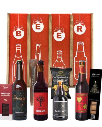 Adventskalender med danske juleøl & snacks