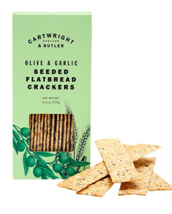 Snackbrød med oliven og hvidløg