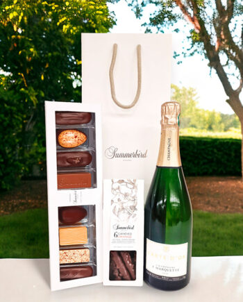 Chocolate & Champagne - gavepose med chokolade fra Summerbird