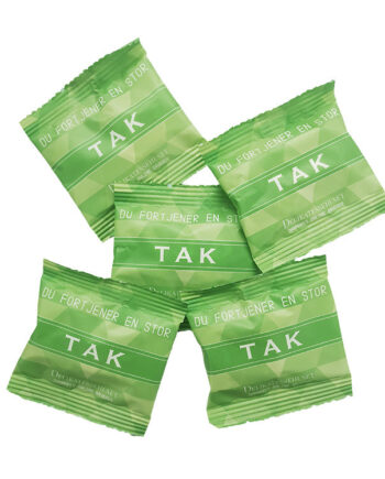 5 stk. 'Tak' vingummipose (lille) - Wally & Whiz