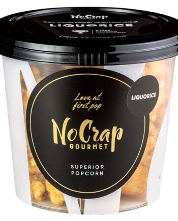 Popcorn med lakrids, No Crap