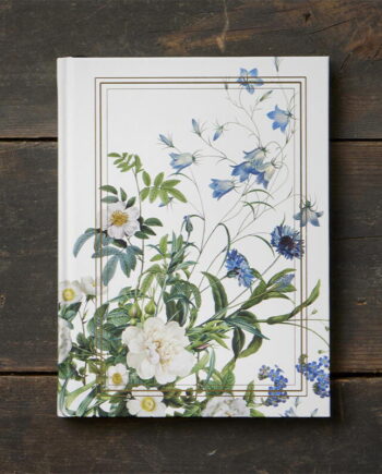 Notesbog | Indbundet | Blue Flower Garden