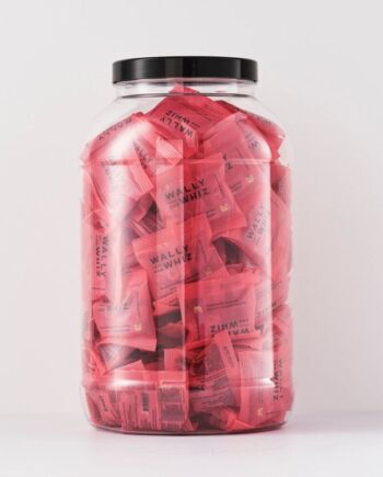 Jar of Flowpack Wally & Whiz vingummi - Solbær med Jordbær