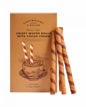 C&B - Sprøde vaffelruller med chokoladecreme