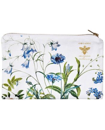 Kosmetiktaske | Clutch | Penalhus | Blue Flower Garden