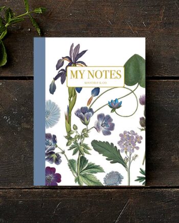 Noteshæfte | Blå floral