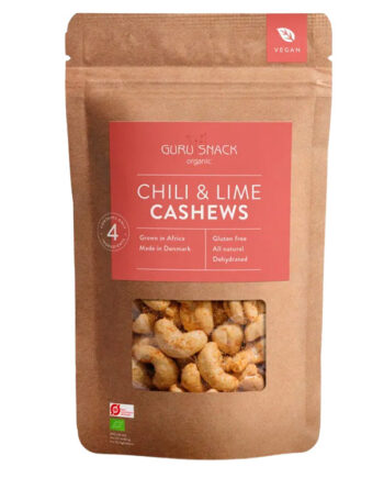 Chili og lime cashewnødder - Guru snack