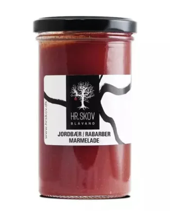 Marmelade med jordbær og rabarber - Hr. Skov
