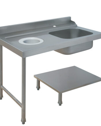 Opvaskebord - Venstre - 1200 x 715 x 850/1000