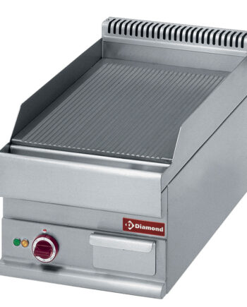 Rillet elektrisk stegeplade -Top-