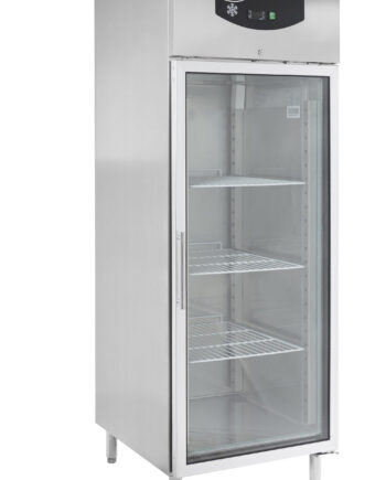 Industrifryseskab / Displayfryseskab - stål - 600 liter