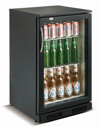 Backbar - Barkøleskab - 1 låge - Sort - 98 liter