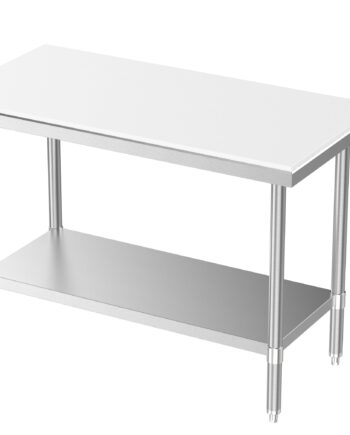 Bord - Rustfrit stål - 120x70 cm