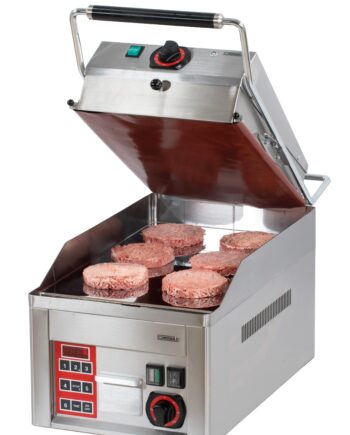 Elektrisk Clam kontaktgrill - Burger Steger - 6 bøffer