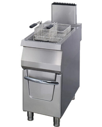 Premium friture - 1 x 22L - Enkelt enhed - 90 cm dyb - med aftapningshane - Gas