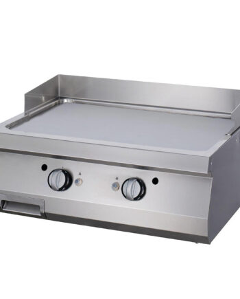 Premium stegeplade - Glat - Dobbelt enhed - 90 cm dyb - Elektrisk