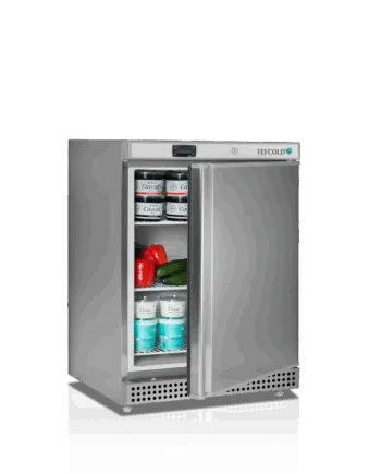 Lagerkøleskab - rustfri stål - 130 liter - UR200X1 - Nej