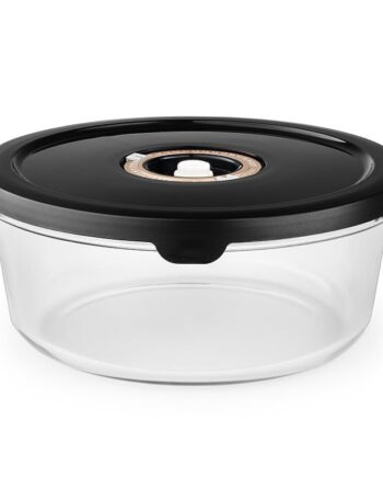 Rund vakuum glasbeholder  -  1400ml