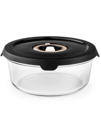 Rund vakuum glasbeholder  -  930ml