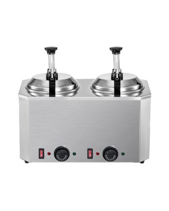 Dispenser til chokoladesauce / karamelsauce - 2 x 2,5 liter med termostat