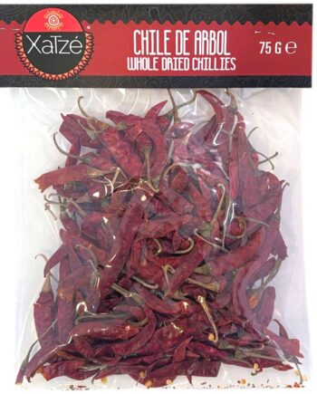 Xatze Tørrede Arbol Chilier (Hele) 75 g