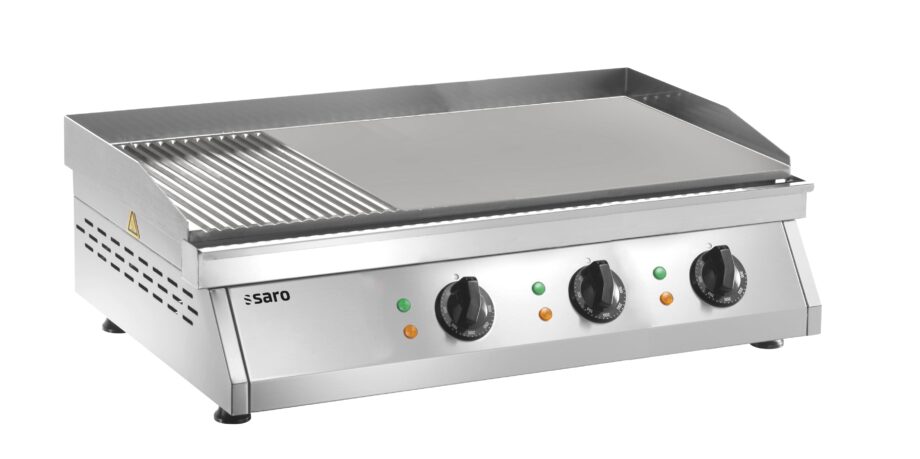 SARO Stegeplade - EL -  (rillet + glat) model FRY TOP GH 760 R